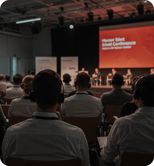 Evento com tradução simultânea